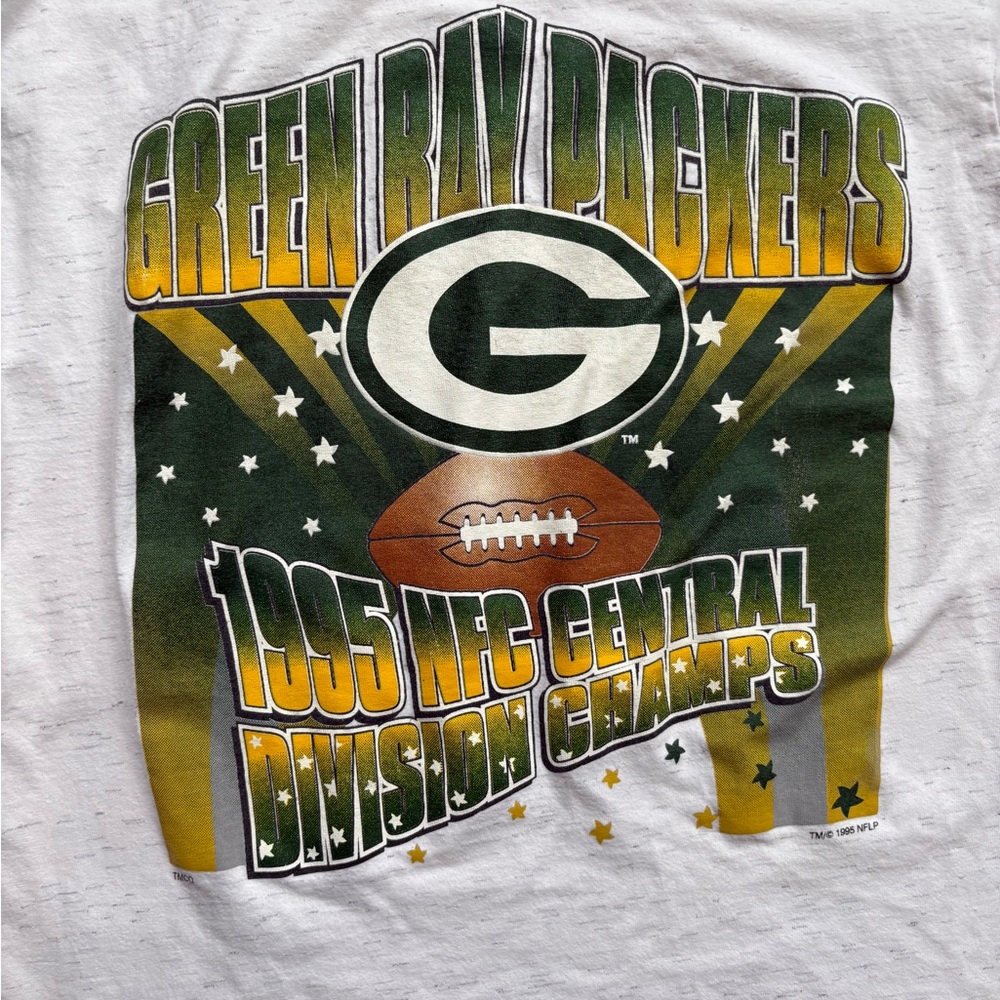 Vintage Green Bay Packers Mens Sport Spectator  1995 Central Champs T-Shirt XL - Picture 3 of 3